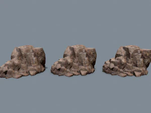 Cliff rocks 3D Model