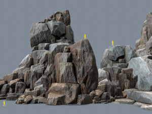 Cliff rocks 3D Model