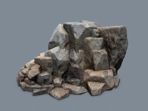 Cliff rocks 3D Model