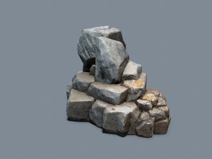 Cliff rocks 3D Model
