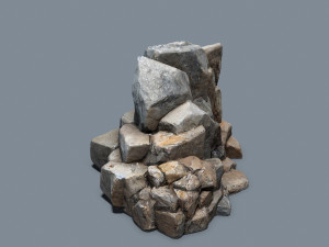 Cliff rocks 3D Model