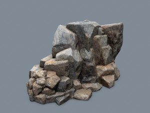 Cliff rocks 3D Model