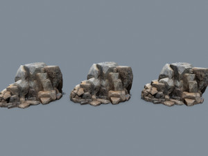Cliff rocks 3D Model