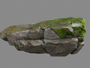 Mossy rocks Modello 3D