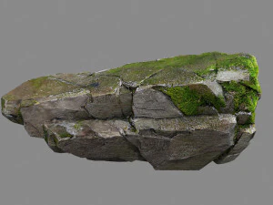 Mossy rocks 3D Model