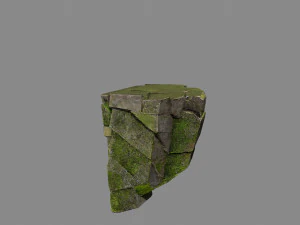 Mossy rocks 3D Model