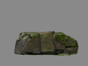 Mossy rocks Modello 3D