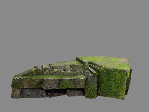 Mossy rocks Modello 3D