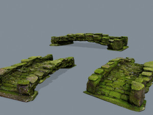 Ruin set Modello 3D
