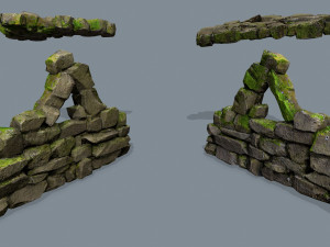 Ruin set Modello 3D