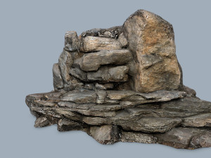 Cliff rocks Model 3D
