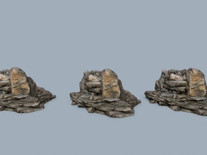 Cliff rocks Model 3D
