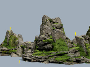 Forest rocks 3D Модель