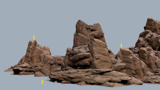 Desert rocks 3Dモデル .c4d .max .obj .3ds .fbx .stl .blend