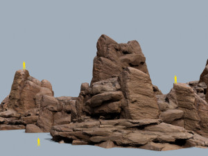 Desert rocks 3D Model