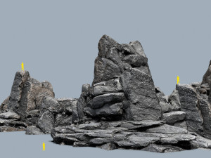 Cliff rocks 3D Модель