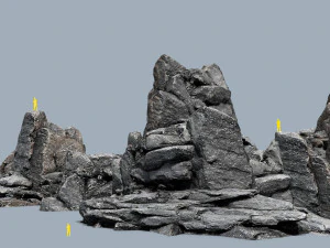 Rocas del acantilado Modelo 3D