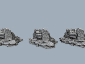 Cliff rocks 3D Model