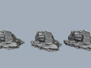 Cliff rocks 3D Model