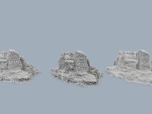 Cliff rocks 3D Model