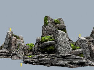 Cliff rocks 3D Модель