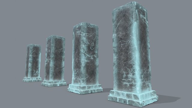 Old ruins 3D Model .c4d .max .obj .3ds .fbx .stl .blend 