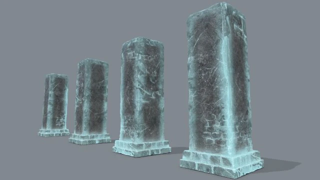 Old ruins 3D Model .c4d .max .obj .3ds .fbx .stl .blend 