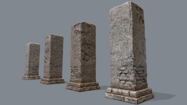 Old ruins 3D मॉडल .c4d .max .obj .3ds .fbx .stl .blend 