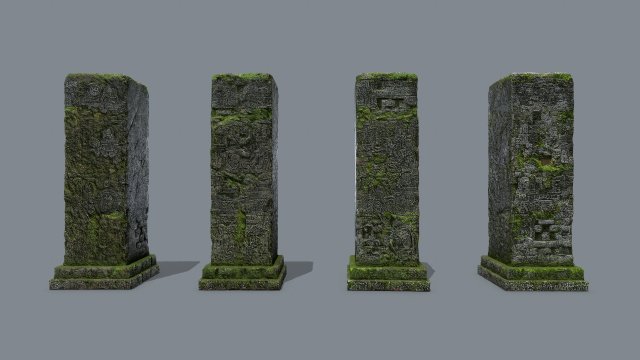 Old ruins 3D 模型 .c4d .max .obj .3ds .fbx .stl .blend 