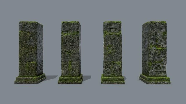 Old ruins 3D Model .c4d .max .obj .3ds .fbx .stl .blend 