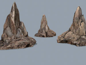 Desert rocks 3D Model