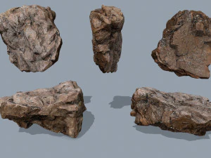 Desert rocks 3D Model