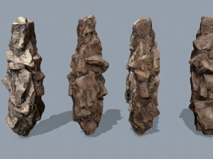 Desert rocks 3D Model