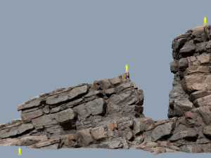 Cliff rocks 3Dモデル