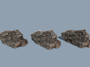 Cliff rocks 3D 모델