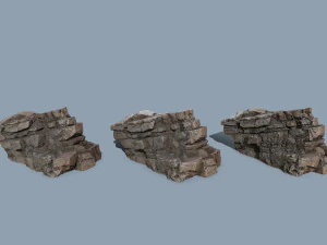 Cliff rocks 3D Model