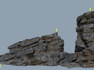 Cliff rocks 3D मॉडल