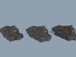 Cliff rocks 3D 模型