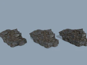 Cliff rocks 3D Model