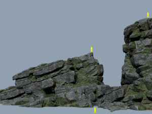 Cliff rocks 3D 모델
