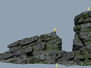 Rocce della scogliera Modello 3D