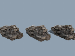 Cliff rocks 3D Model