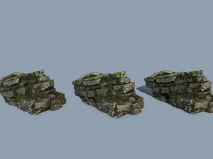 Forest rocks Modèle 3D