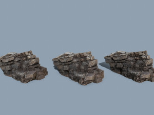 Cliff rocks 3D Model