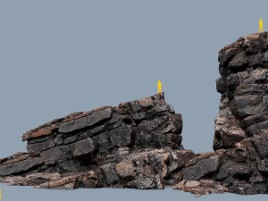 Lava rocks 3D मॉडल