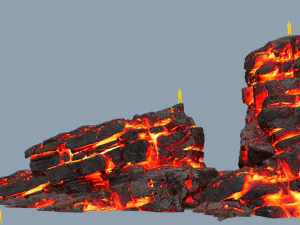 Skały lawowe Model 3D