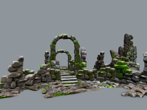 Wall set Modelo 3D