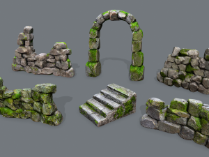 Wall set 3D Model
