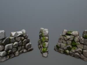 Wall set 3D Model
