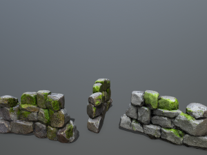 Wall set 3D Model